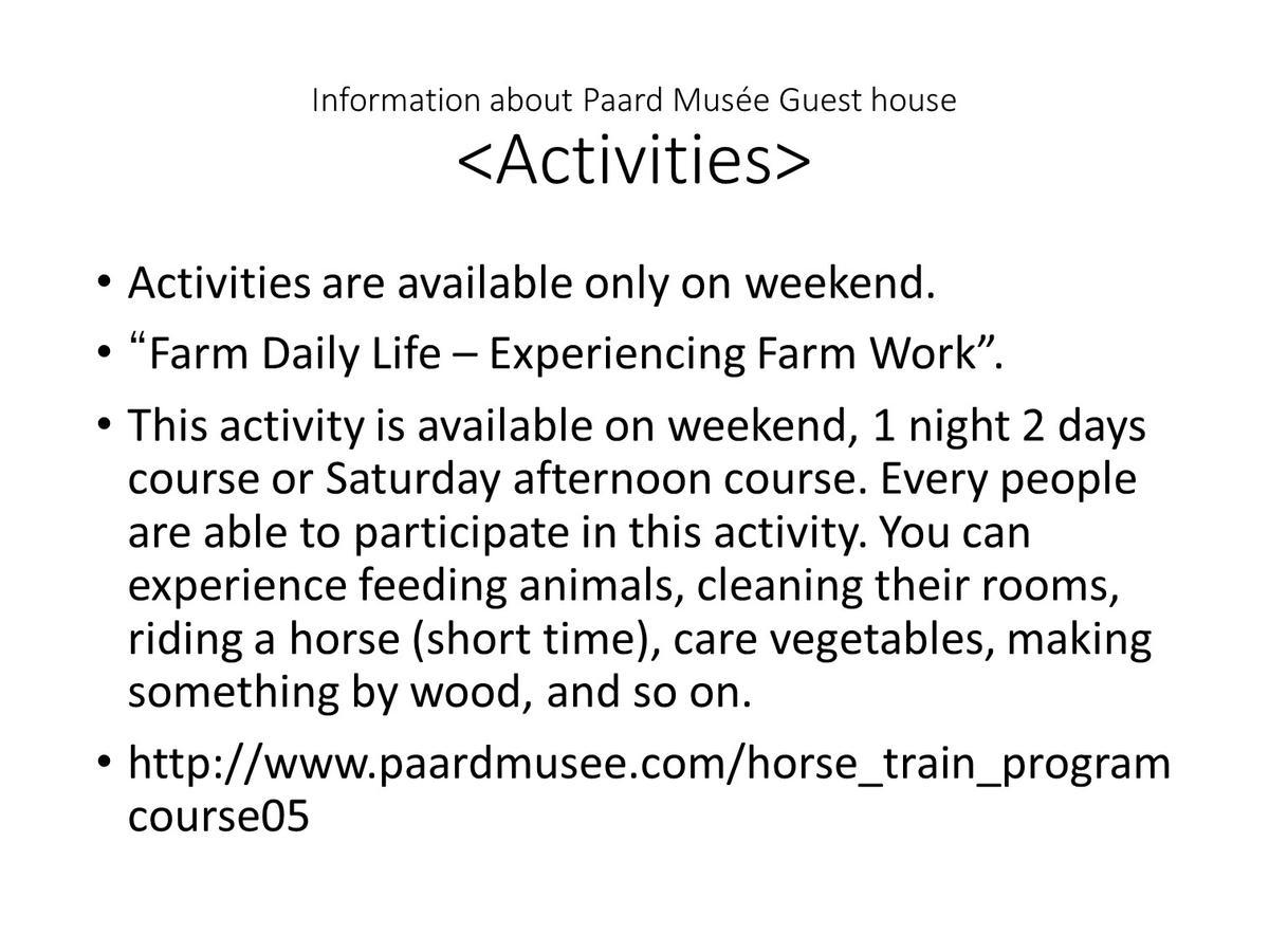 Paard Musee Guest House Nanae Exteriör bild